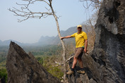 Nepamainomas speleologo įrankis Laose - sodininko žirklės