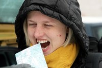 Kristina bando "perkasti" žemėlapį :)